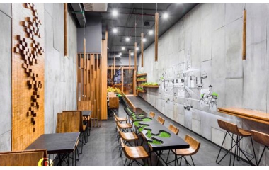 窄长餐厅空间 个性设计