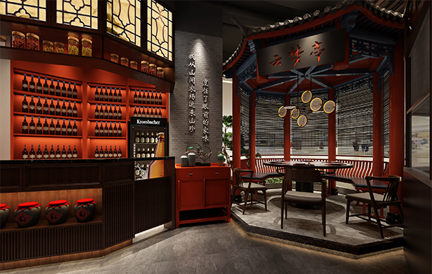 汕头【大古道湘】中餐餐饮空间设计案例