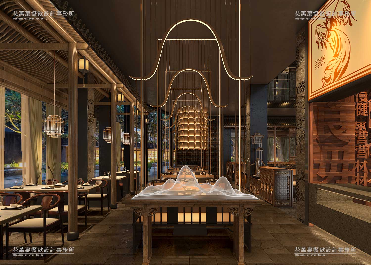 大良毋米粥餐饮空间设计图4