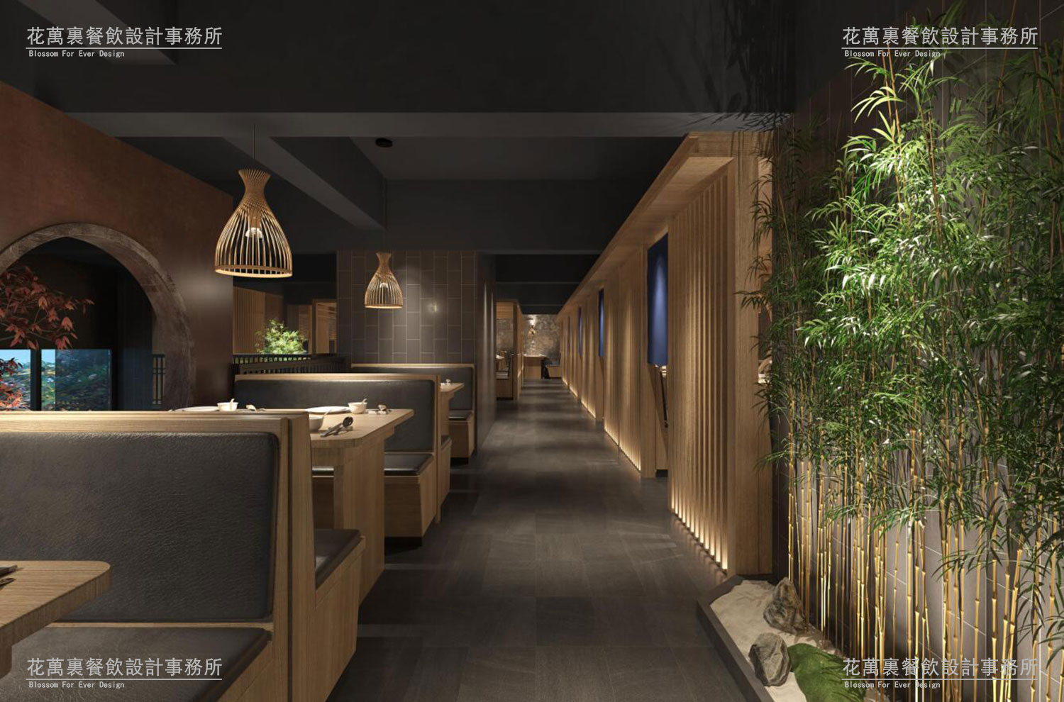 【东莞桃太郎】日料空间设计案例效果图4 【东莞桃太郎】日料空间设计案例效果图4