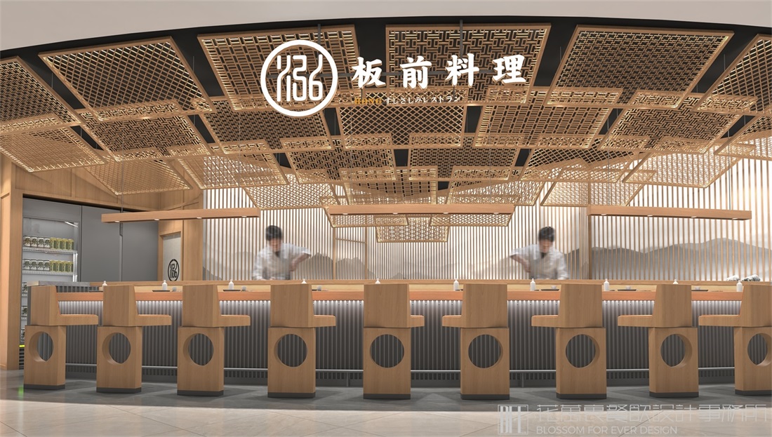 餐饮店的柱子，该如何做隐藏式处理和设计!