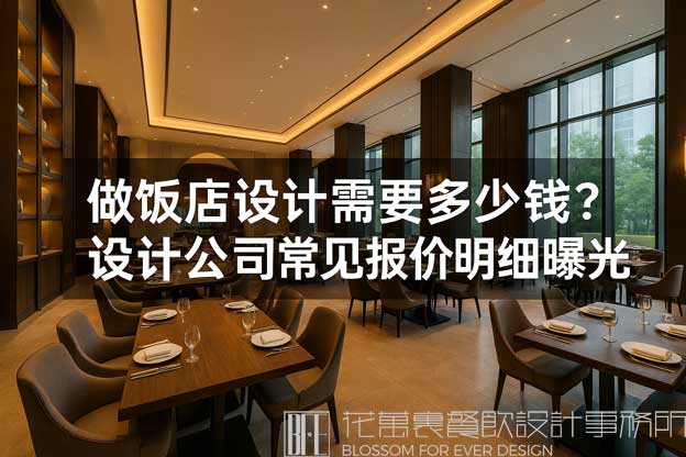 做饭店设计需要多少钱？设计公司常见报价明细曝光