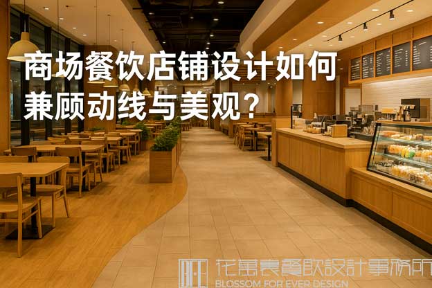 商场餐饮店铺设计如何兼顾动线与美观？（商场里的餐饮店铺怎么设计）