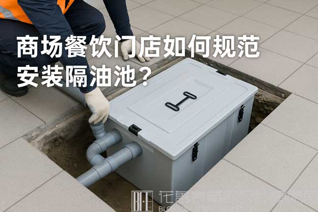 商场餐饮门店如何规范安装隔油池？（商场餐饮隔油池设计）