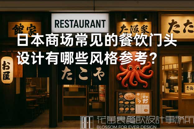 日本商场餐饮门头设计图