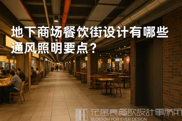 地下商场餐饮街设计有哪些通风照明要点？（商场地下餐饮街设计）