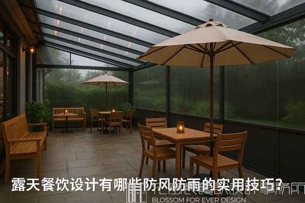 露天餐饮设计有哪些防风防雨的实用技巧？（户外露天餐饮设计）