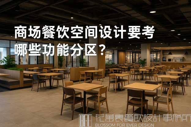 商场餐饮空间设计要考虑哪些功能分区？（商场餐饮空间设计说明）